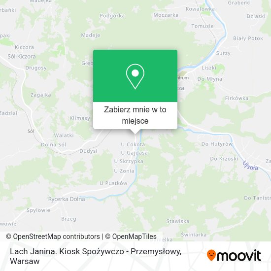 Mapa Lach Janina. Kiosk Spożywczo - Przemysłowy