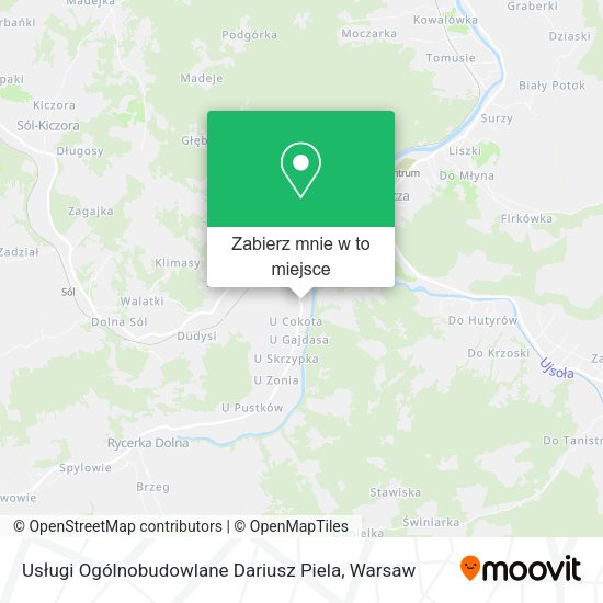 Mapa Usługi Ogólnobudowlane Dariusz Piela