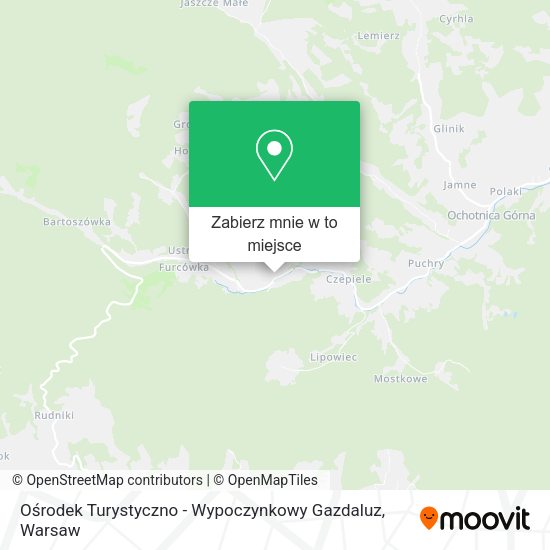 Mapa Ośrodek Turystyczno - Wypoczynkowy Gazdaluz