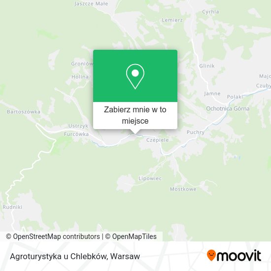 Mapa Agroturystyka u Chlebków