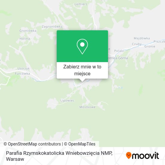 Mapa Parafia Rzymskokatolicka Wniebowzięcia NMP