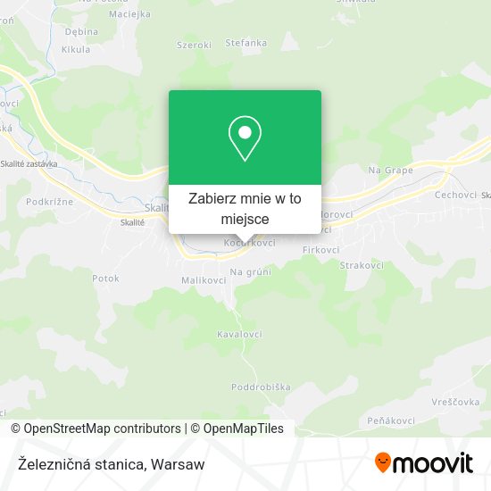 Mapa Železničná stanica