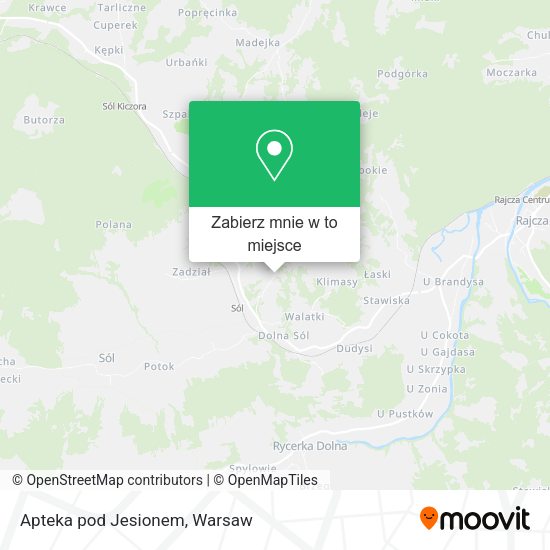 Mapa Apteka pod Jesionem