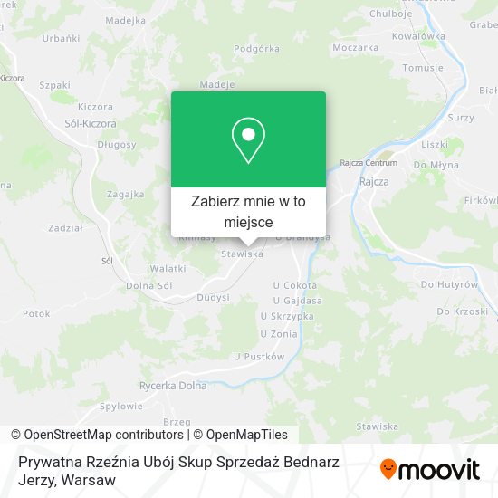 Mapa Prywatna Rzeźnia Ubój Skup Sprzedaż Bednarz Jerzy