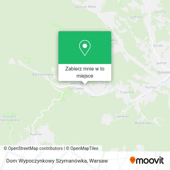 Mapa Dom Wypoczynkowy Szymanówka