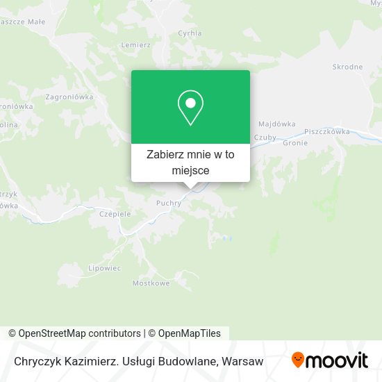 Mapa Chryczyk Kazimierz. Usługi Budowlane