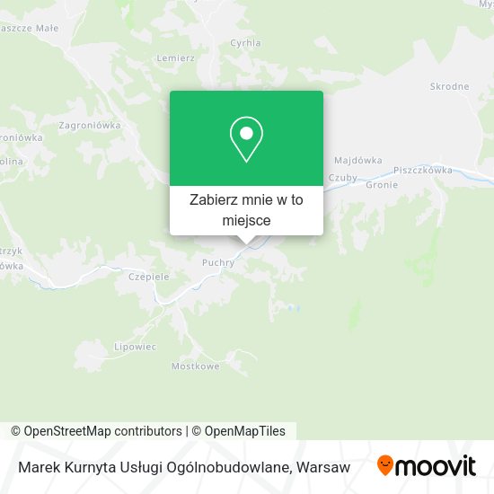 Mapa Marek Kurnyta Usługi Ogólnobudowlane