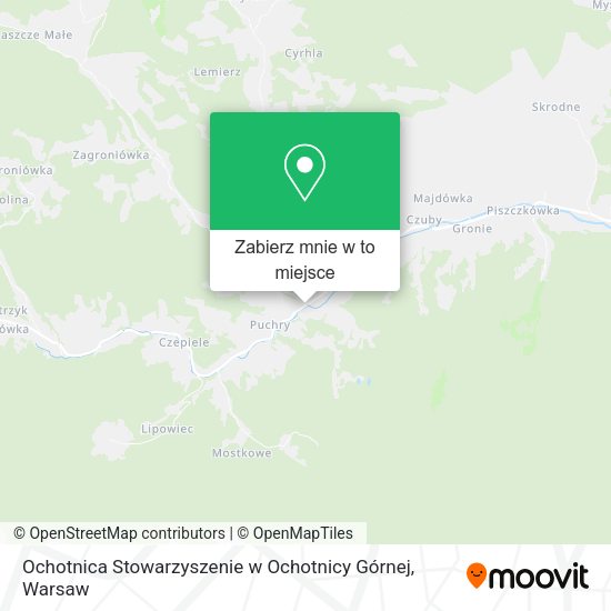 Mapa Ochotnica Stowarzyszenie w Ochotnicy Górnej