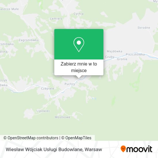 Mapa Wiesław Wójciak Usługi Budowlane