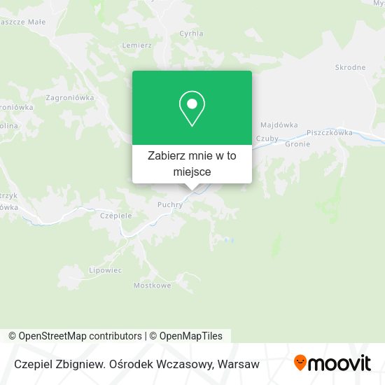 Mapa Czepiel Zbigniew. Ośrodek Wczasowy