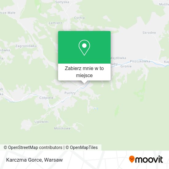 Mapa Karczma Gorce