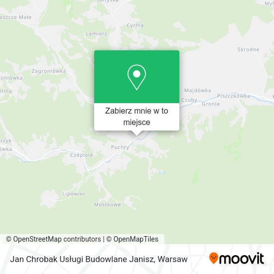 Mapa Jan Chrobak Usługi Budowlane Janisz