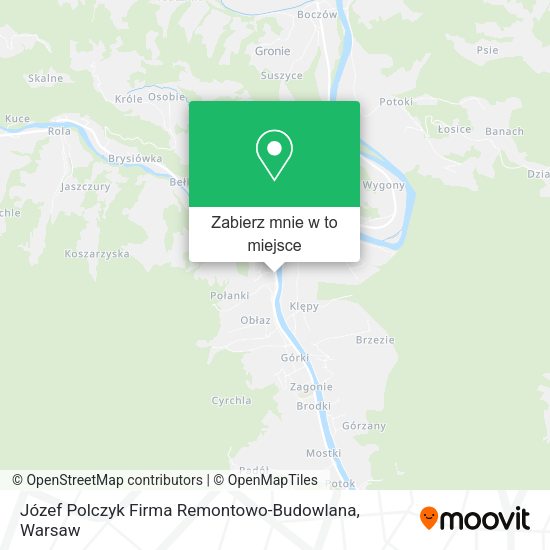 Mapa Józef Polczyk Firma Remontowo-Budowlana