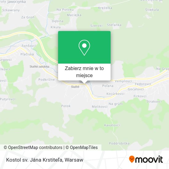 Mapa Kostol sv. Jána Krstiteľa