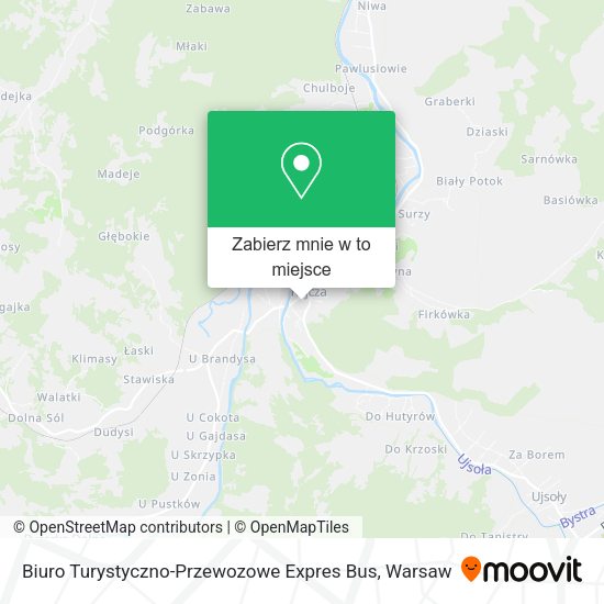 Mapa Biuro Turystyczno-Przewozowe Expres Bus