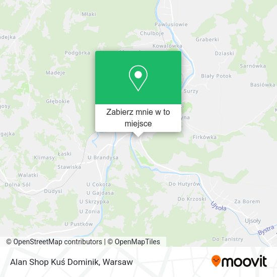 Mapa Alan Shop Kuś Dominik