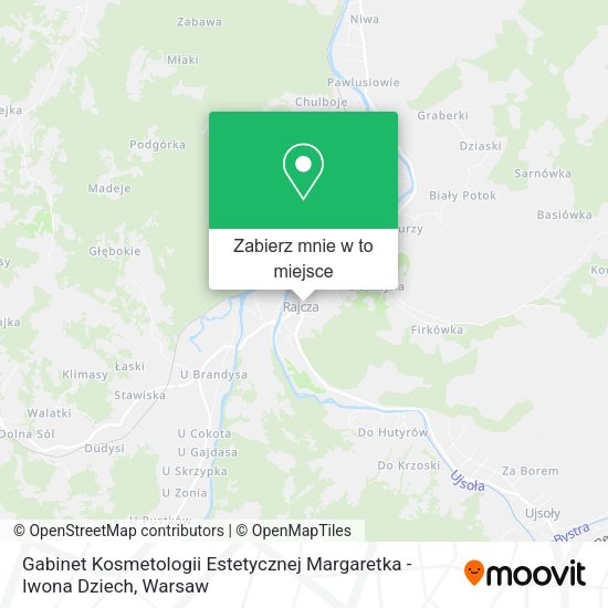 Mapa Gabinet Kosmetologii Estetycznej Margaretka - Iwona Dziech