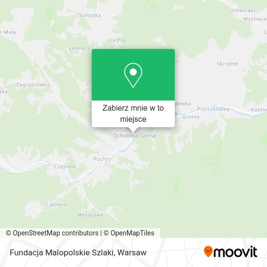 Mapa Fundacja Malopolskie Szlaki