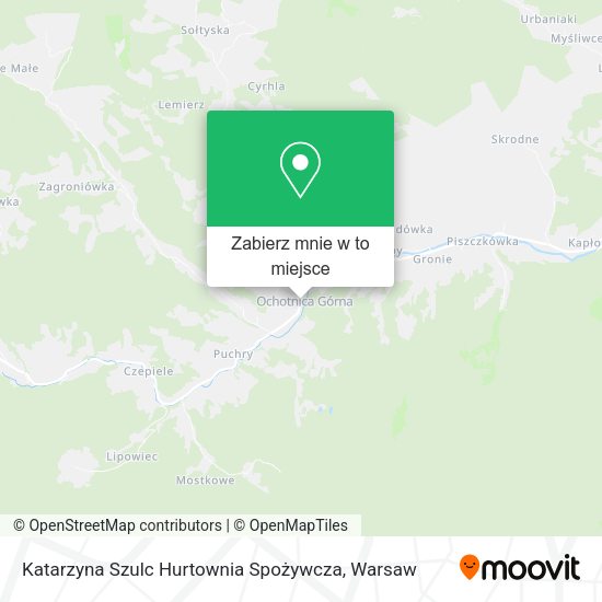 Mapa Katarzyna Szulc Hurtownia Spożywcza