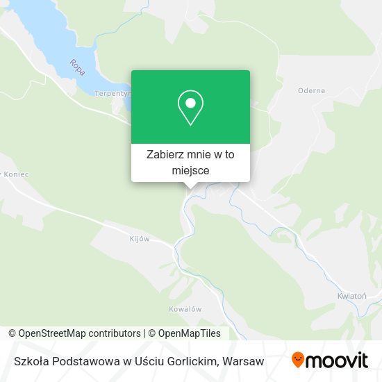 Mapa Szkoła Podstawowa w Uściu Gorlickim