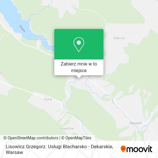 Mapa Lisowicz Grzegorz. Usługi Blacharsko - Dekarskie