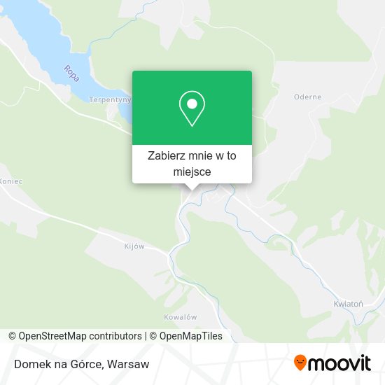 Mapa Domek na Górce