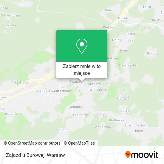 Mapa Zajazd u Burowej