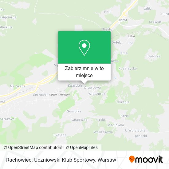 Mapa Rachowiec. Uczniowski Klub Sportowy