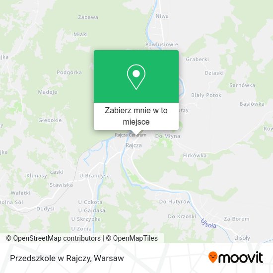 Mapa Przedszkole w Rajczy