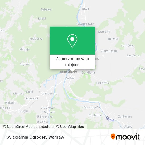 Mapa Kwiaciarnia Ogródek