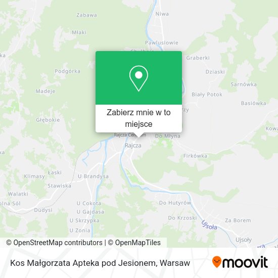 Mapa Kos Małgorzata Apteka pod Jesionem