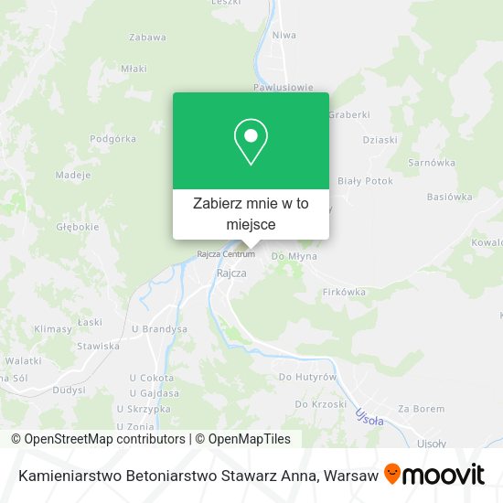 Mapa Kamieniarstwo Betoniarstwo Stawarz Anna