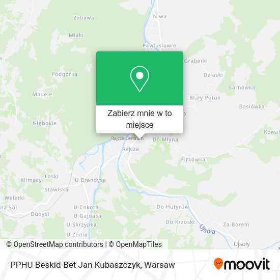 Mapa PPHU Beskid-Bet Jan Kubaszczyk