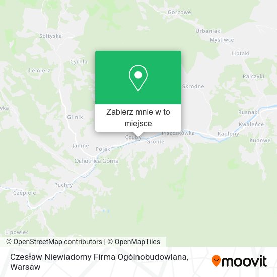 Mapa Czesław Niewiadomy Firma Ogólnobudowlana