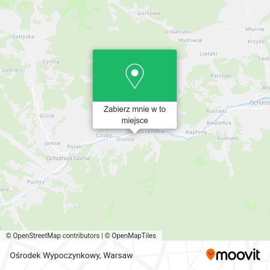 Mapa Ośrodek Wypoczynkowy