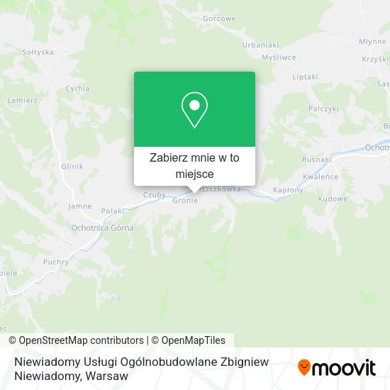 Mapa Niewiadomy Usługi Ogólnobudowlane Zbigniew Niewiadomy