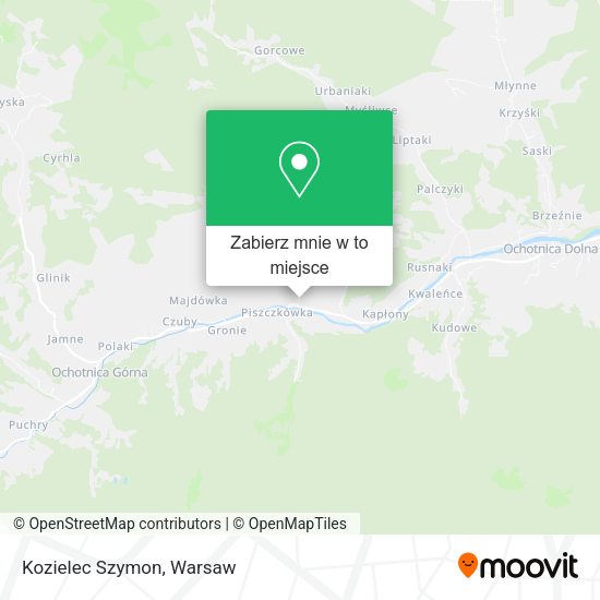 Mapa Kozielec Szymon