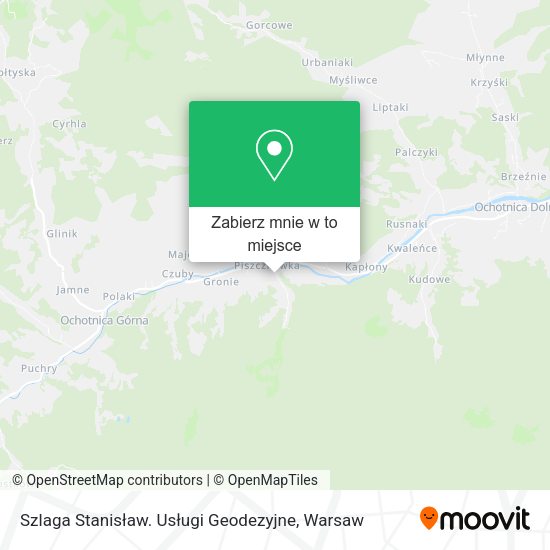 Mapa Szlaga Stanisław. Usługi Geodezyjne