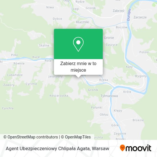 Mapa Agent Ubezpieczeniowy Chlipała Agata