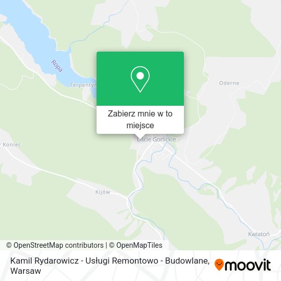 Mapa Kamil Rydarowicz - Usługi Remontowo - Budowlane