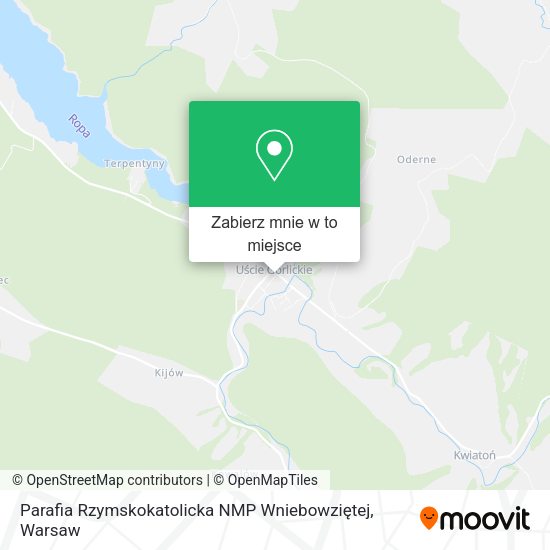 Mapa Parafia Rzymskokatolicka NMP Wniebowziętej