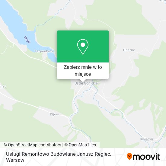 Mapa Usługi Remontowo Budowlane Janusz Regiec