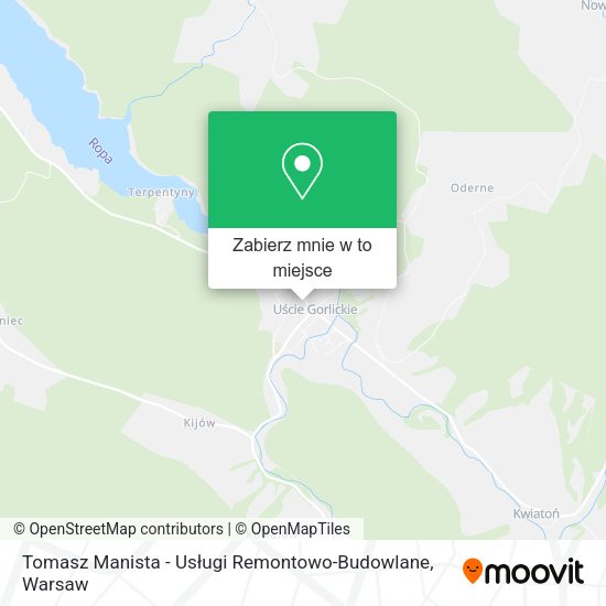 Mapa Tomasz Manista - Usługi Remontowo-Budowlane