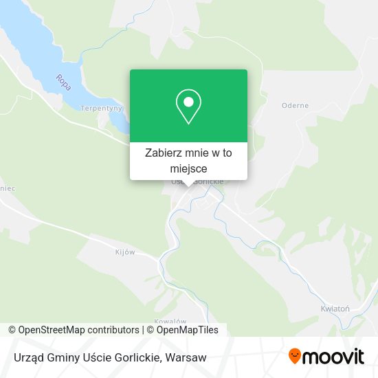 Mapa Urząd Gminy Uście Gorlickie