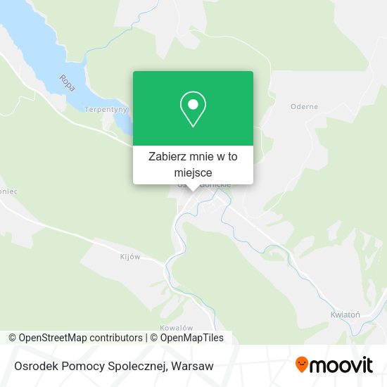 Mapa Osrodek Pomocy Spolecznej