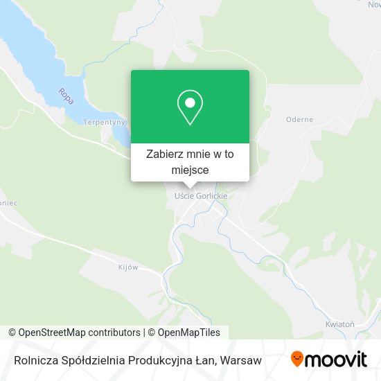 Mapa Rolnicza Spółdzielnia Produkcyjna Łan