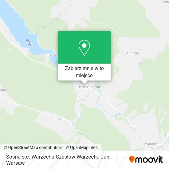 Mapa Sosna s.c. Warzecha Czesław Warzecha Jan