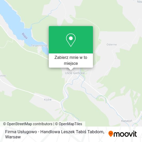 Mapa Firma Usługowo - Handlowa Leszek Tabiś Tabdom