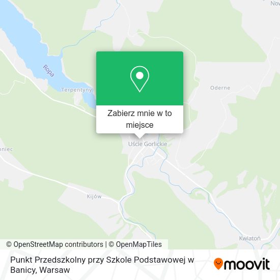 Mapa Punkt Przedszkolny przy Szkole Podstawowej w Banicy