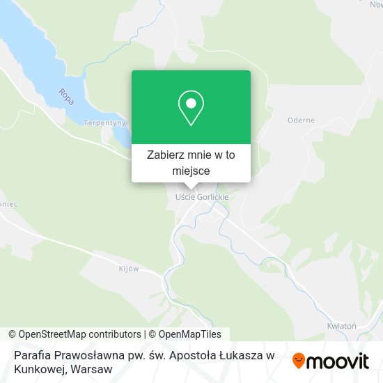 Mapa Parafia Prawosławna pw. św. Apostoła Łukasza w Kunkowej